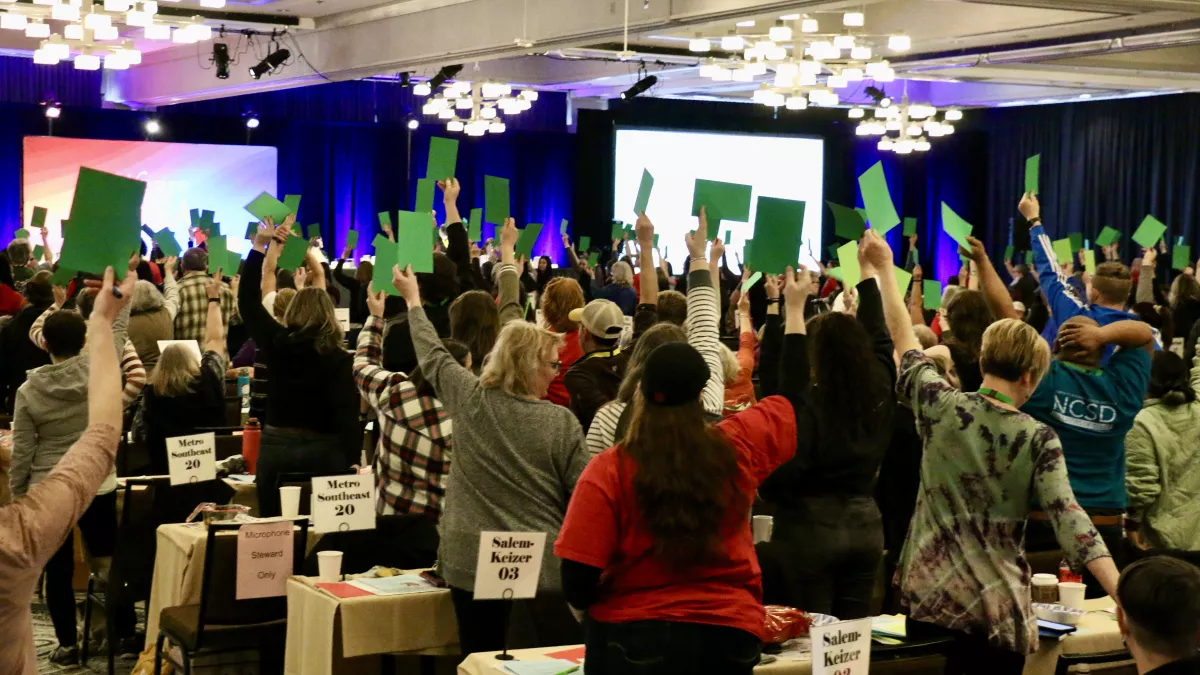 Delegates at the OEA Representative Assembly