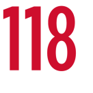 a thumbs down next to "118"