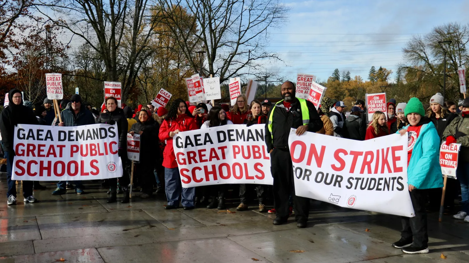 GAEA Members strike march