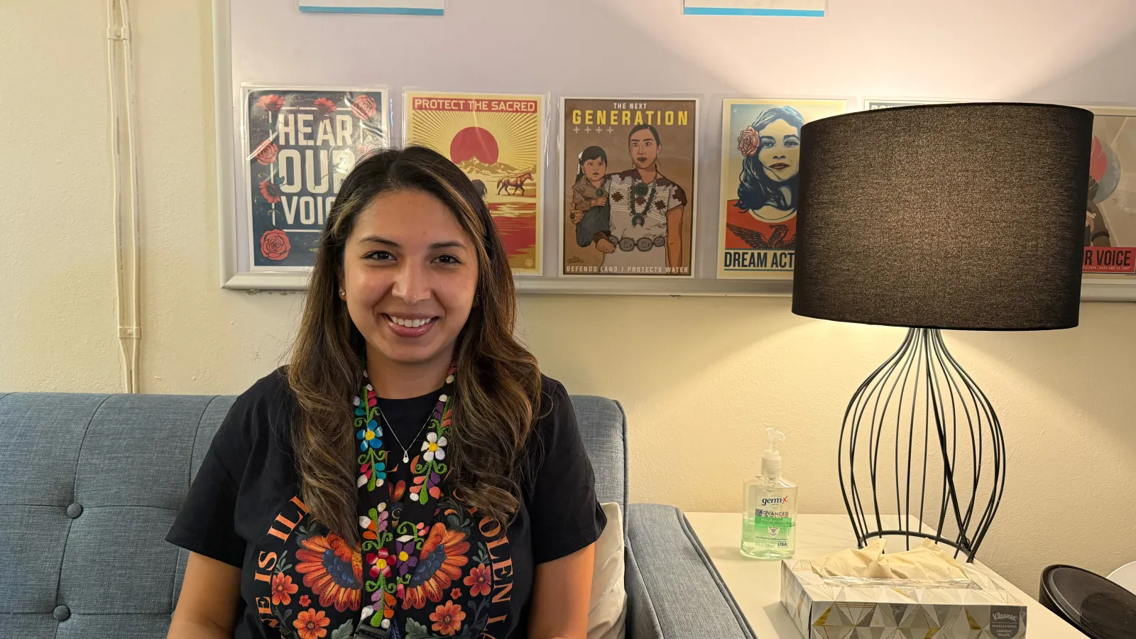 Yaneira Romero Torres in her office at James John Elementary 