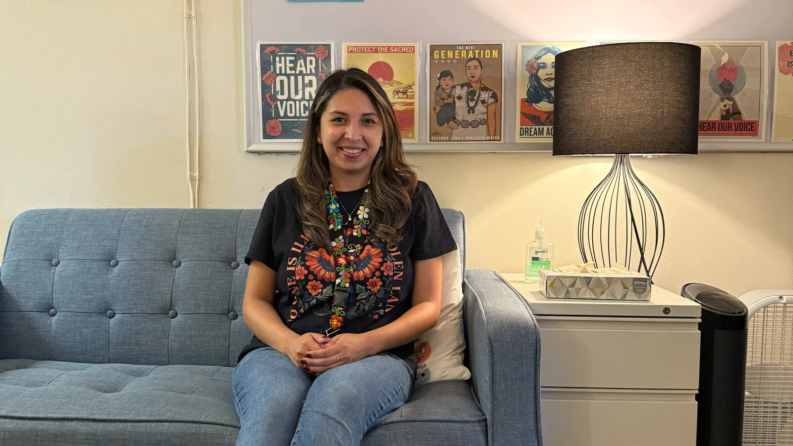 Yaneira Romero Torres in her office at James John Elementary 