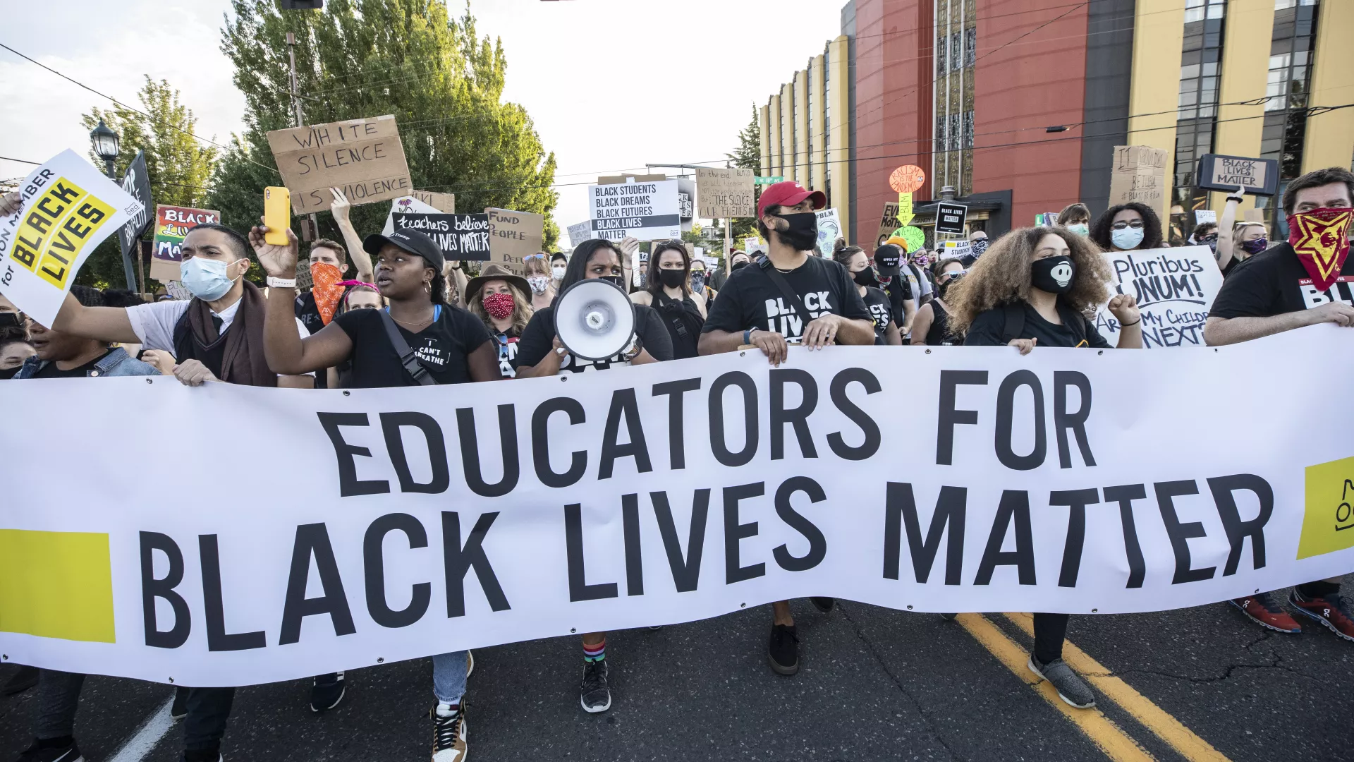 Educators march for Black Lives Matter