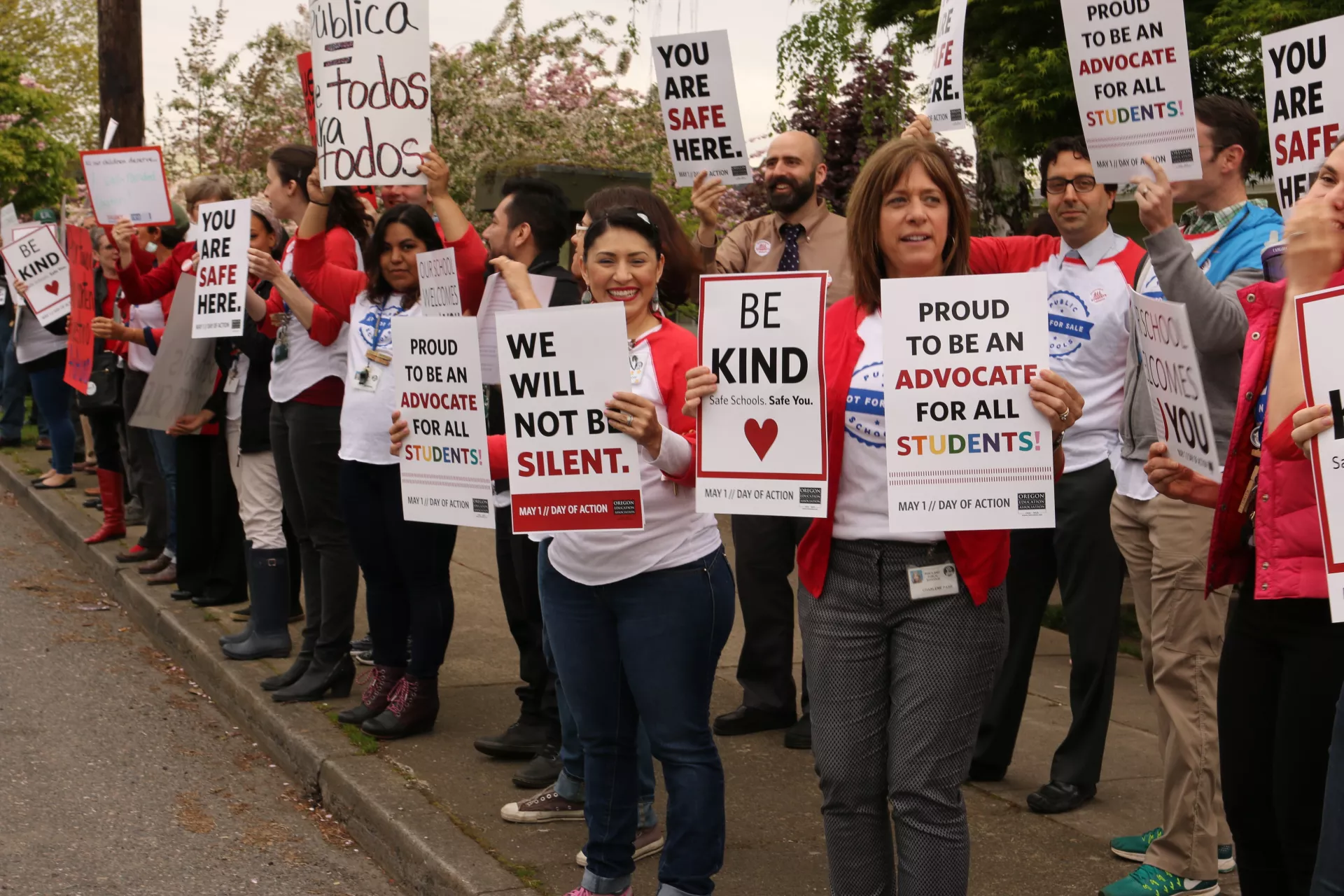 Educators rally for safe schools