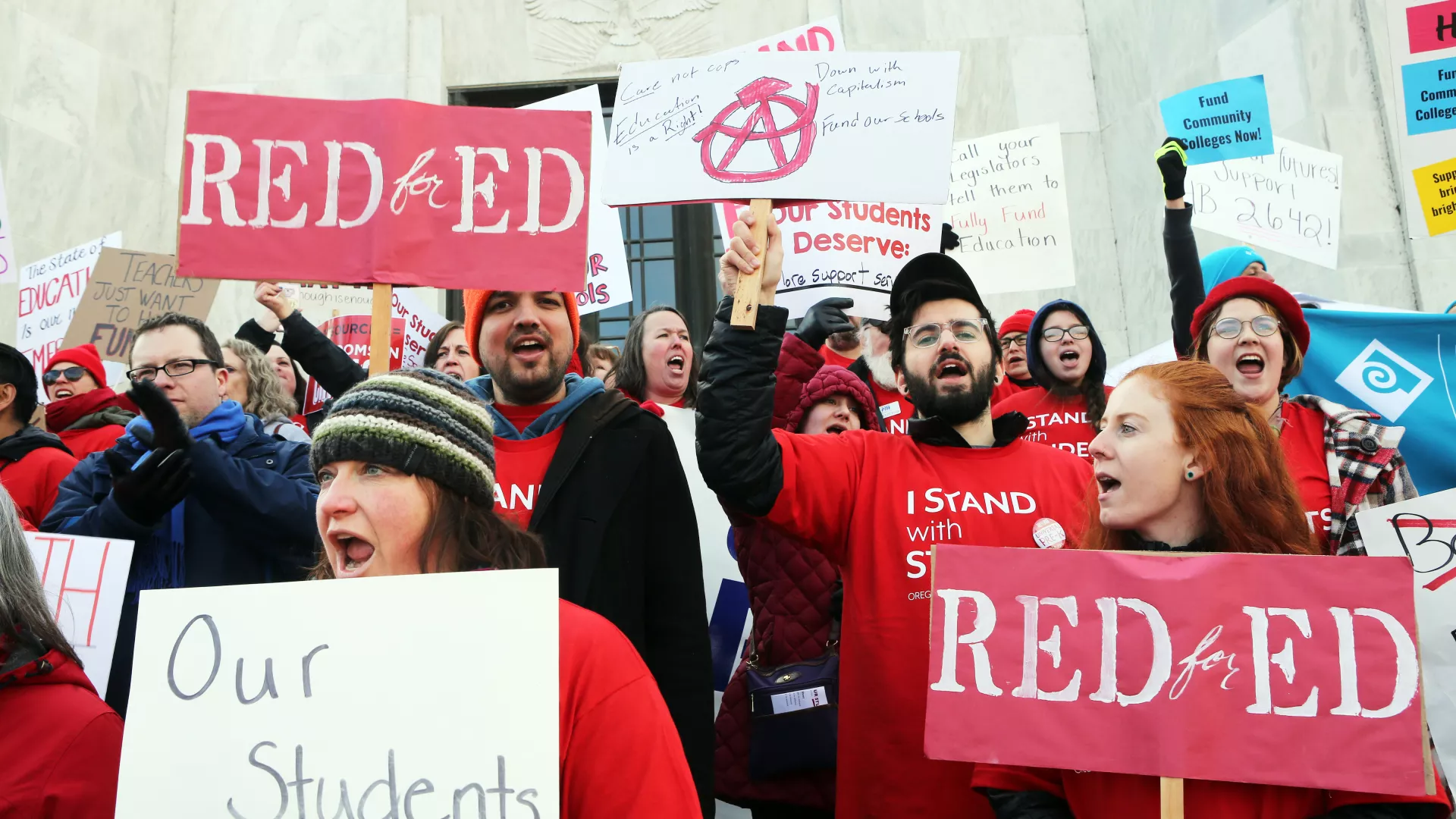 OEA members rally at capitol