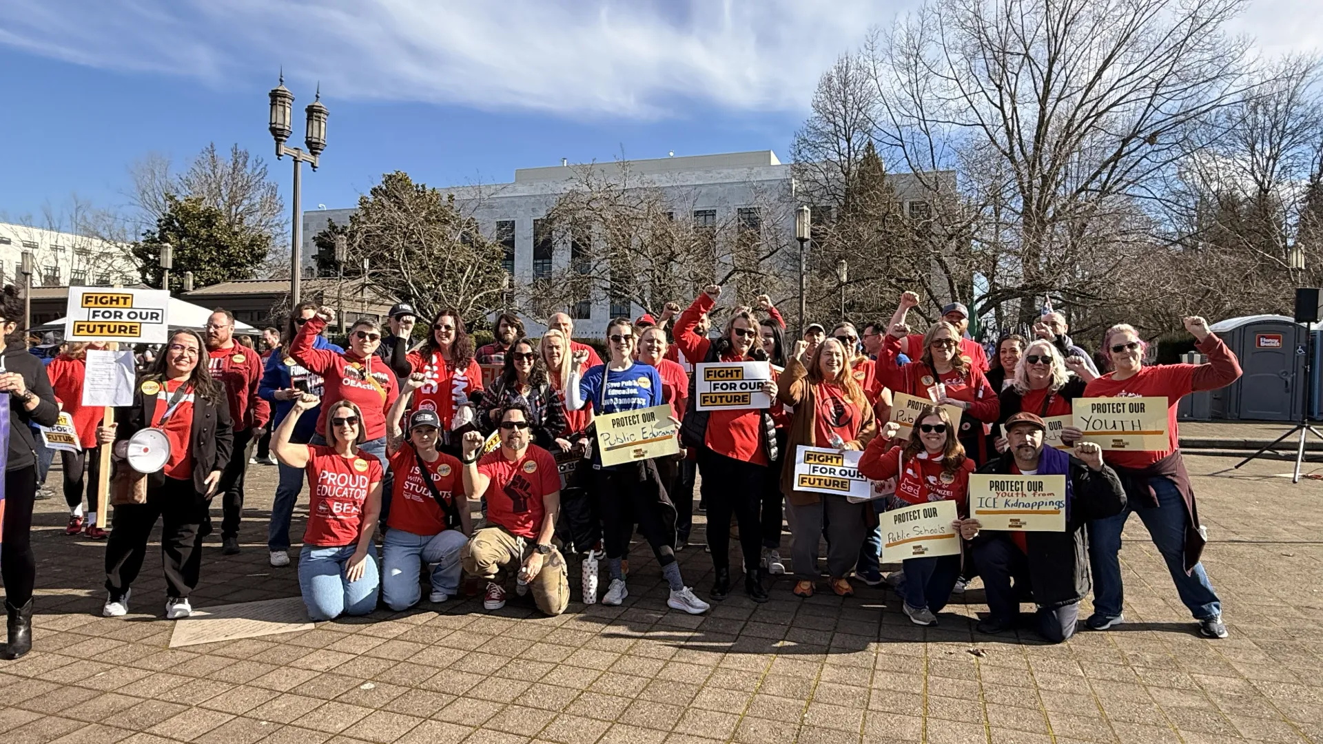 Members rally at the capitol on Feb. 5, 2026