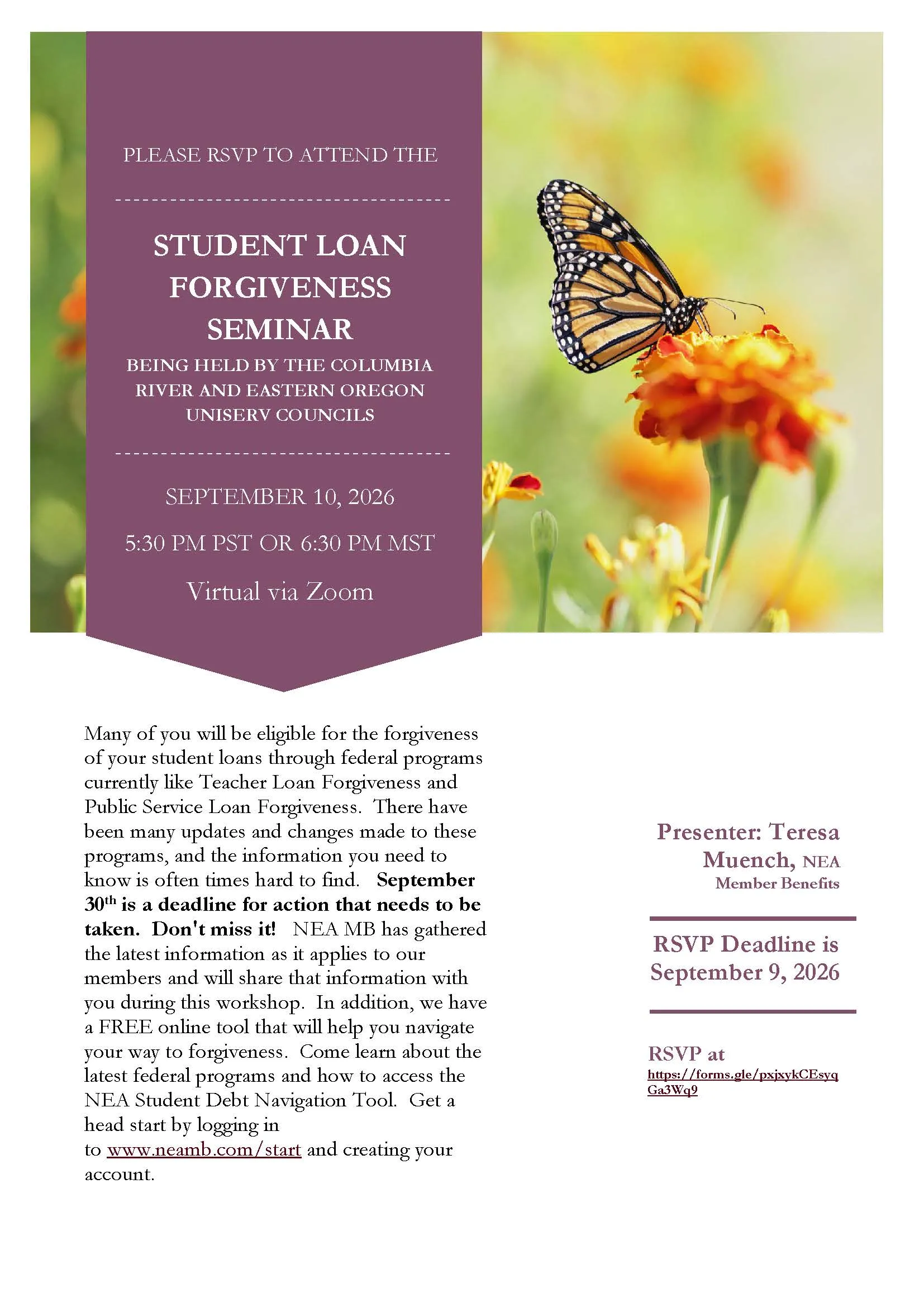 Student loan 2026 fall