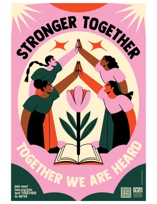 Stronger together, together we are heard! Text TOGETHER to 48744 and download our poster today.