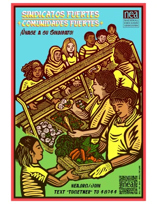 Strong unions = strong communities! Download our poster and text TOGETEHR to 48744 today.